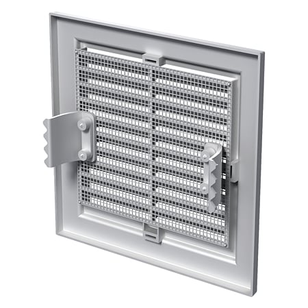 Grila ventilatie patrata Vents MV, PVC, 350 x 350 mm, alb