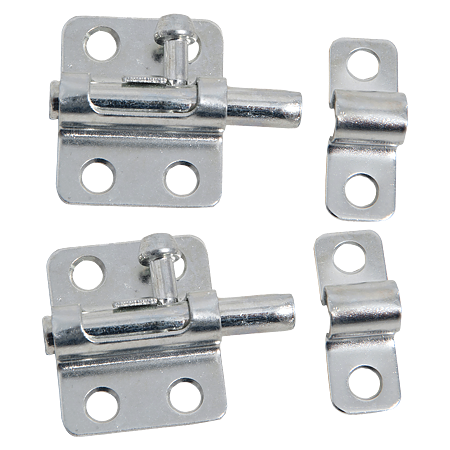 Zavor aplicat, cu piedica, otel zincat, 35 x 42 mm, L: 52 mm