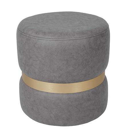 Taburet Ring, inel auriu, stofa gri deschis M609, rotund, 38 x 38 x 40 cm Taburet Ring, inel auriu, stofa gri deschis M609, rotund, 38 x 38 x 40 cm