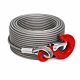 Cablu tractare/ridicare Cablero, otel, Ø 10 mm, lungime 15 m, carlig cu ochi