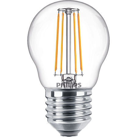 Bec LED lustra Philips, E27, 4.3 - 40W, lumina alba calda 2700 K
