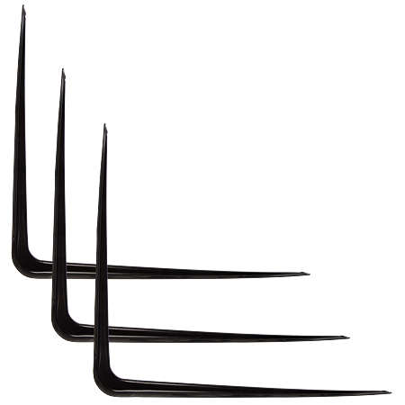 Consola din tabla, neagra, 300 x 350 x 48 mm