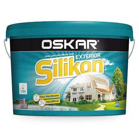 Vopsea lavabila exterior Oskar Silikon, alb, 5 l