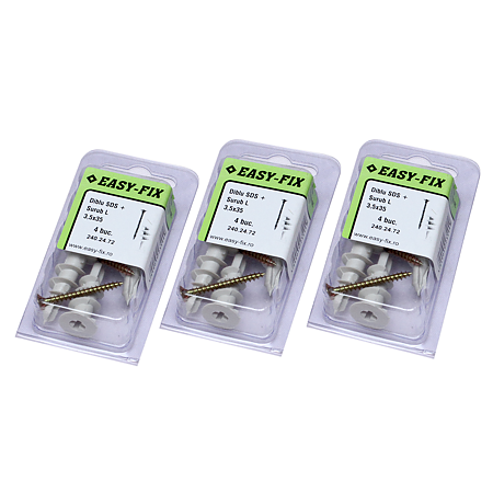 Diblu SDS cu surub, pentru gips carton, 3,5 x 35 mm