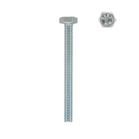 Surub metric, cap hexagonal, otel zincat, 6 x 60 mm