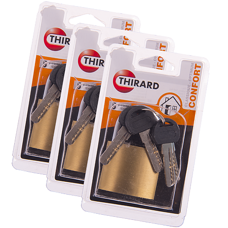 Lacat din alama, Thirard Reverso, l 50mm, 4 chei reversibile