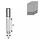 Freza lemn Dedra, otel, 2 muchii tungsten, cu rulment ghidare, prindere standard, 8 x 13 mm