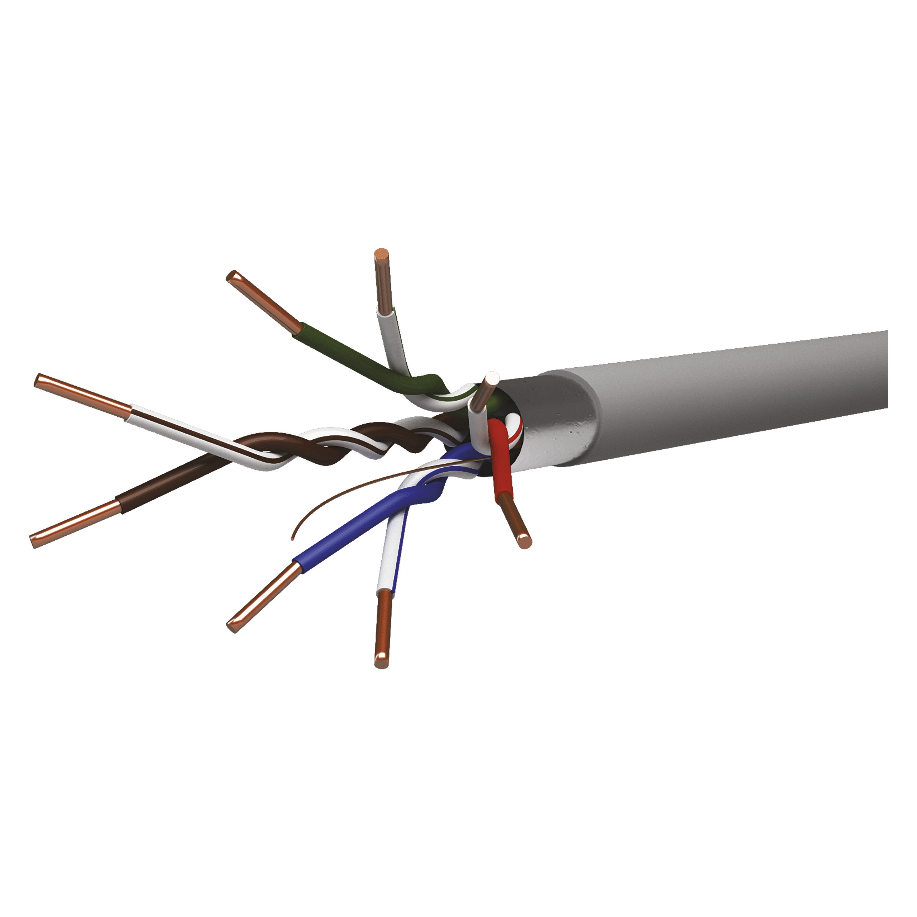 Cablu FTP cat5E Emos, 4 perechi, 24 AWG, nemufat, rola 305 m