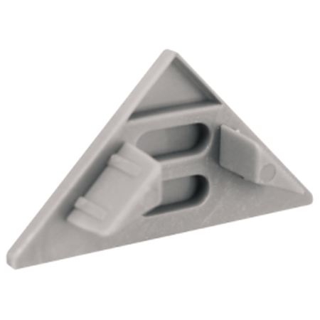 Terminatie profil Starline pentru profil triunghiular ,plastic, gri