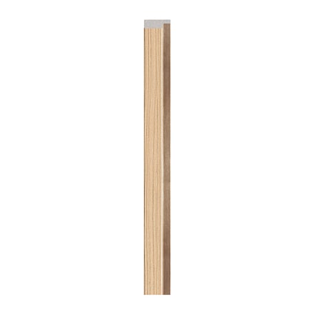 Profil decorativ stanga riflaj Linerio M-Line, spuma polimerica, natural, 2,65 M