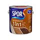 Lac pentru lemn Spor 3 in 1, gri antracit, pe baza de solvent, interior/exterior,  2.5 l