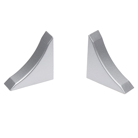  Accesorii profil inaltator blat 1202, Set Prod, polistiren, argintiu, 6 bucati