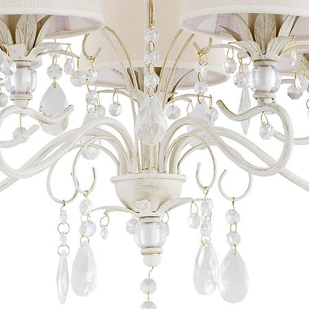 Lustra Magnifik KL105006, alb, 5 x E14, 50 cm