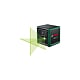 Nivela cu laser cu linii in cruce Bosch Quigo Green, autonivelare, stativ si 2 baterii AAA