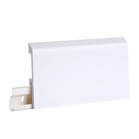 Plinta pardoseala Duflex White Matt 901, polimer flexibil, rezistenta la apa, finisaj mat, alb, 2000 x 80 x 18 mm