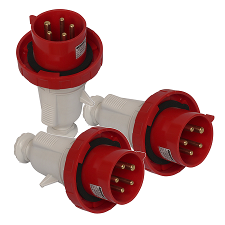 Fisa industriala mobila Gewiss GW60042, 3P+N+E, 32 A, IP67