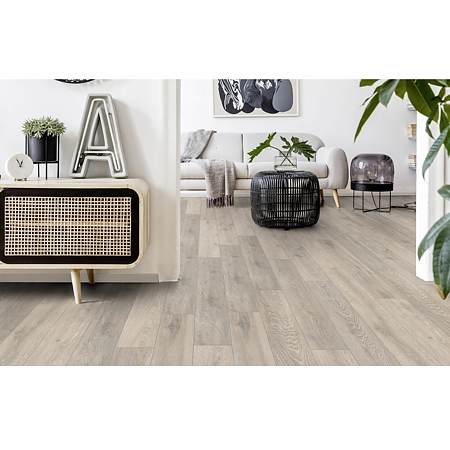 Pardoseala impermeabila 6+1 mm Kronospan O.R.C.A. Organic Clever Silent PS Colorado Oak 5543, clasa de trafic comercial mediu 32, AC5, clasa antialunecare R9, 1click 2go pure+, 1288 x 195 mm