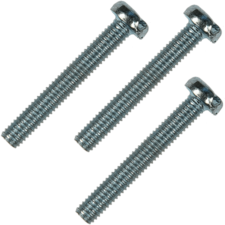 Surub cu cap cilindric crestat, otel zincat, M3 x 10 mm