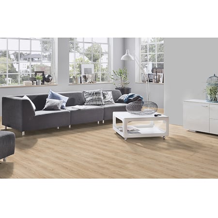 Parchet laminat 8 mm Kronospan Super Natural K485 Natural Sterling oak nuanta medie, clasa de trafic 32, twin click + si 1click2go pure +, 1288 x 195 mm