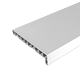 Glaf PVC pentru interior, Helopal, alb, 300 x 2975 x 20 mm