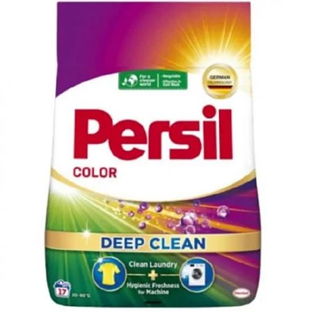 Detergent rufe Persil Pudra, rufe colorate, 1.02 kg/17 spalari