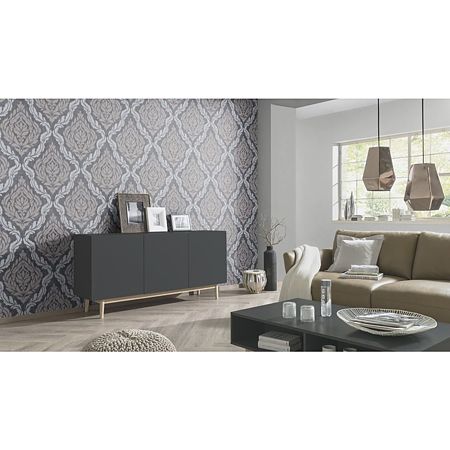 Tapet modern Erisman 1006037, negru, vinil cu efect texturat, 53 cm x 10.05 m Tapet modern Erisman 1006037, negru, vinil cu efect texturat, 53 cm x 10.05 m