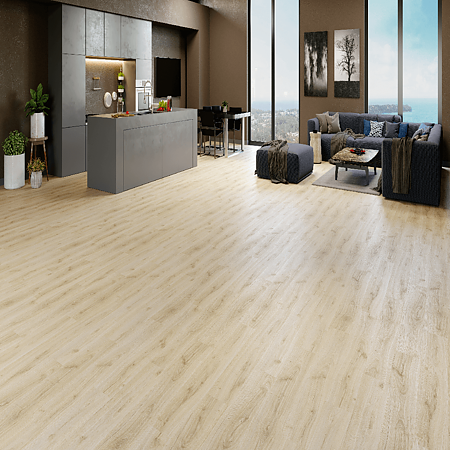Parchet laminat Varioclic V-26A Serengeti, maro cald deschis, grosime 8 mm, AC4, 1.203,5 x 191,7 mm