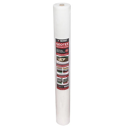 Membrana geotextila Geotex, 100 gr/mp, polipropilena, alb, 1 x 12 m, rola