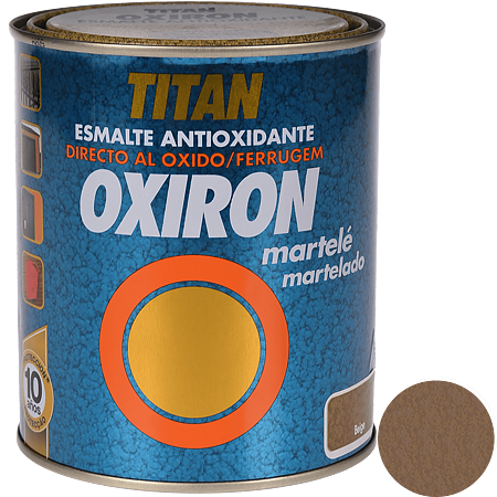 Email metal Titan Oxiron, lovitura de ciocan, bej, interior/exterior/, 0.75 l