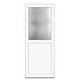 Usa PVC secundara, alb, 88 x 200 cm, stanga, 4 camere, geam 1/2