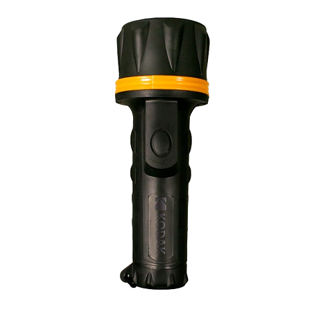 Lanterna LED Kodak Robust 30414624, 700 mW, 36 lm, 25 m, IP64, maner cauciucat, negru/galben
