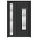Usa PVC pentru intrare, antracit, 130 x 200 cm, 5 camere, stanga