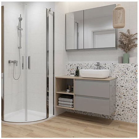 Lavoar oval Cersanit Moduo, montaj pe blat, 50 cm latime, alb