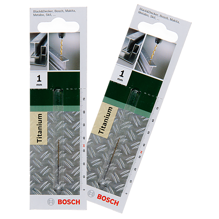 Burghiu Bosch HSS-TiN DIN 338, mandrina standard, pentru metal, 1 mm
