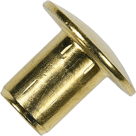 Piulita infundata rotunda din otel alamit, D: 20 mm, M8 x 14 mm