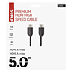 Cablu HDMI/Ethernet de mare viteza Emos, tata - tata, 5 m
