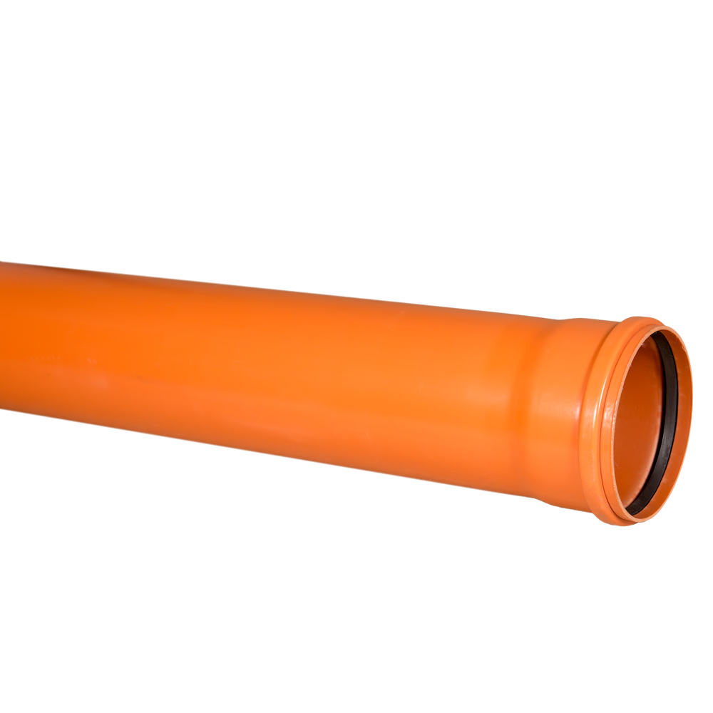 Teava PVC SN4 Valplast, canalizare exterioara, cu mufa si garnitura, diametru 160 mm, 2 m