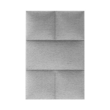 Panou decorativ tapitat, Simple KA16, gri, patrat, 300 x 300 x 37 mm