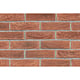 Caramida decorativa Modulo Aurora Red, exterior/interior, montaj cu rost tip placa cu placa, nuante de maro roscat, 21,2 x 6 x 1,5 cm