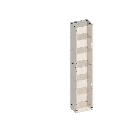 Dulap cu 5 rafturi pal melaminat, sonoma, 40 x 28 x 202 cm