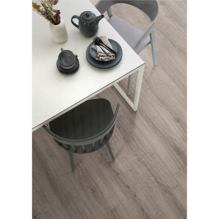 Parchet laminat 10 mm Egger NatureSense Aqua Stejar Sherman gri EL2403, nuanta medie, clasa de trafic 32, Aqua CLIC it! , 1292 x 193 mm