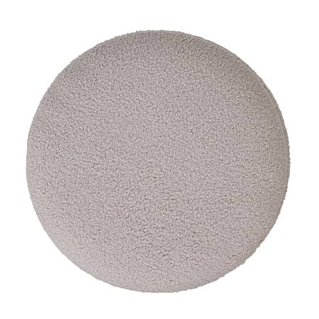 Taburet Nadia, stofa crem T05, cu spatiu depozitare, rotund, 37 x 37 x 42 cm