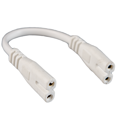 Cablu de alimentare cu 2 mufe, 15 cm