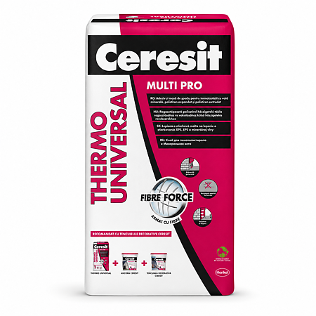 Adeziv universal termosisteme Ceresit Thermo Universal, interior / exterior, 25 kg