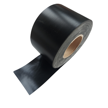 Banda PVC pentru intarire, negru, 10 cm x 30 ml