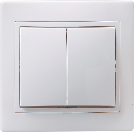 Intrerupator Kvarta, 2 clape, incastrat, 10 A