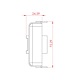 Set accesorii unghi 90 grade Gola U, plastic, auriu
