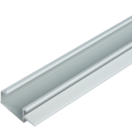 Profil pentru maner, aluminiu, satinat, 2.5 m
