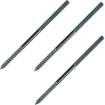 Prezon pentru lemn si metal, otel zincat, M8 x 70 mm, L35/M25