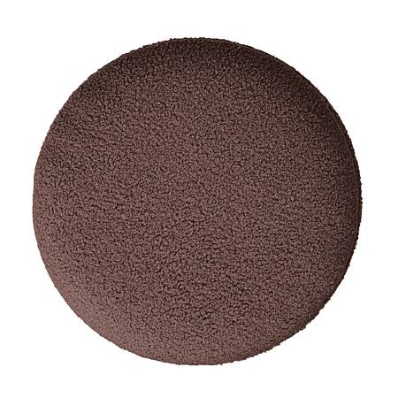 Taburet Nadia, stofa maro T07, cu spatiu depozitare, rotund, 37 x 37 x 42 cm